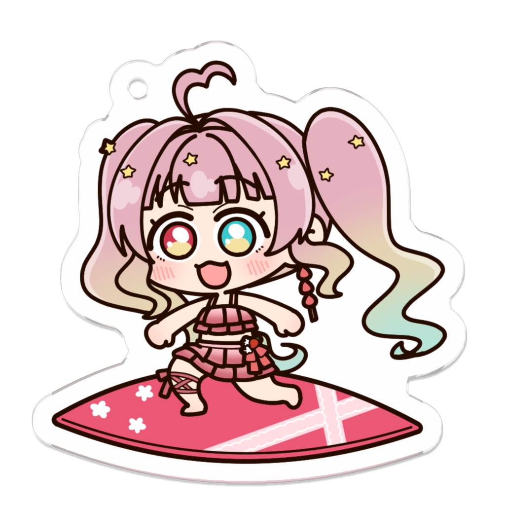 波乗り苺飴☆彡アクリルキーホルダー