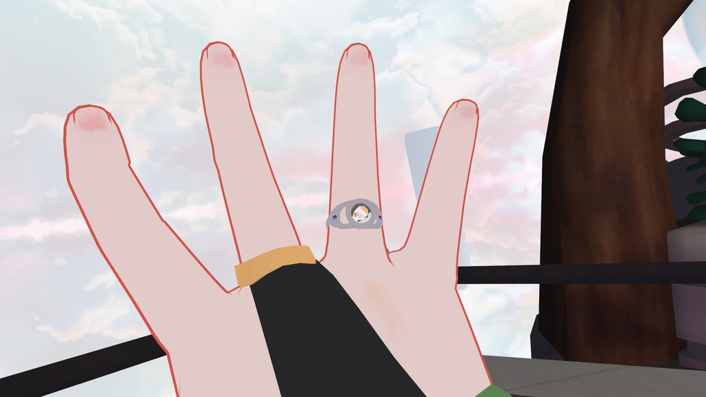 【アバター向け3Dアクセ】お姉さんが宅呑みのときたまに着けてる指輪