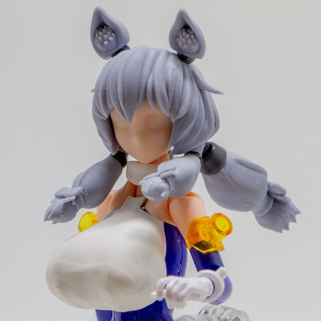 【チャンネル登録者さん向け】メガミデバイス向け「雪城あさぎ」頭部+胸パーツ