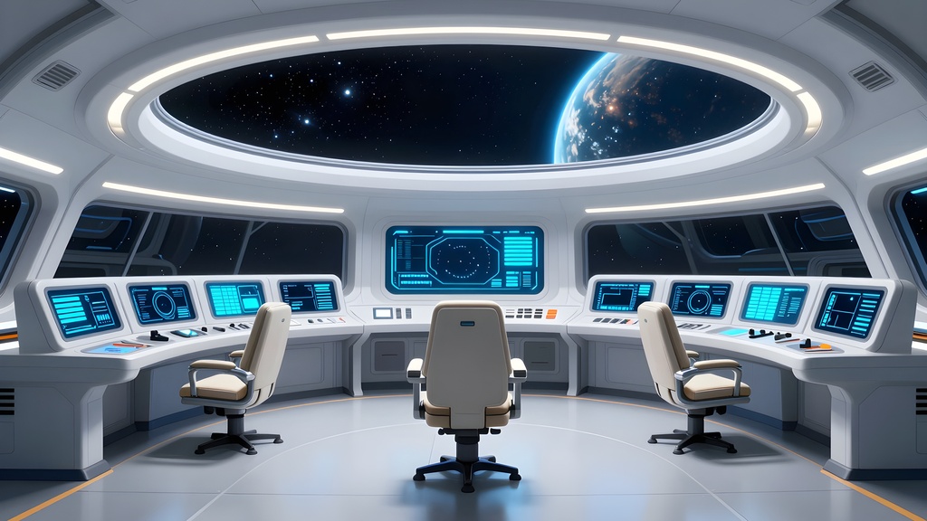 【無料・背景5枚】SF宇宙船背景サンプル|艦橋・個室・冷凍睡眠室|商用可 SF012サンプル