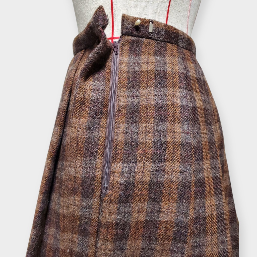 【型紙】裏地付きプリーツスカート