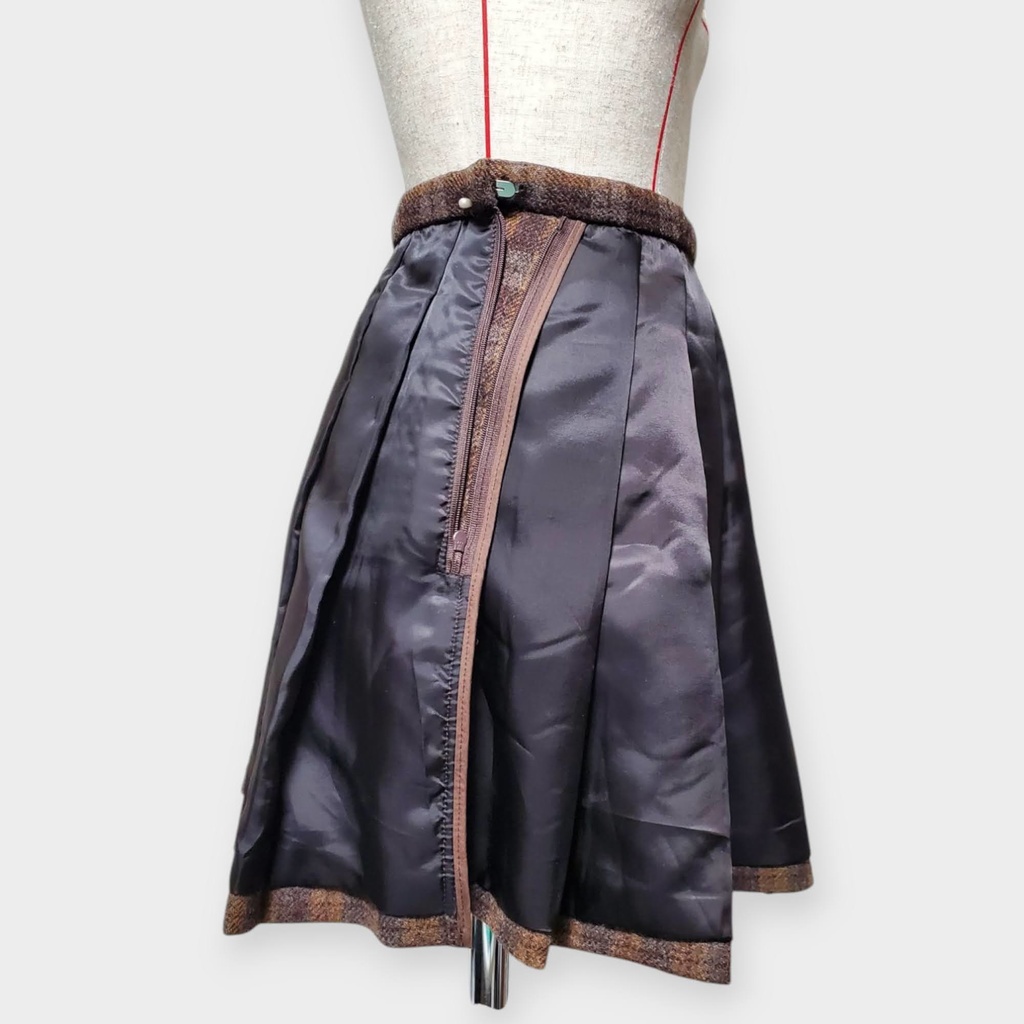 【型紙】裏地付きプリーツスカート