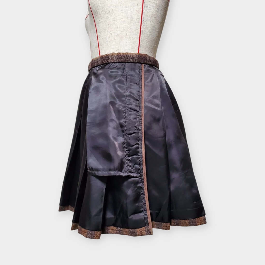 【型紙】裏地付きプリーツスカート