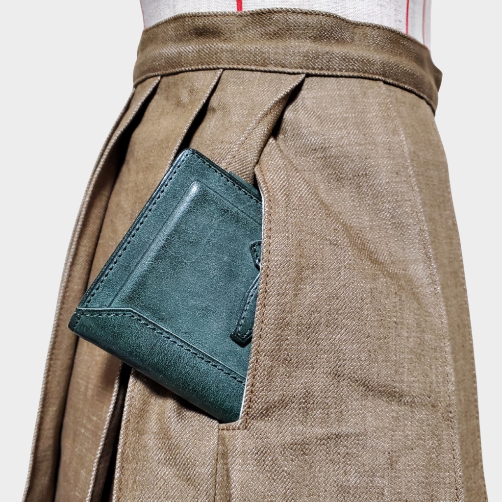 【型紙】一重仕立てプリーツスカート