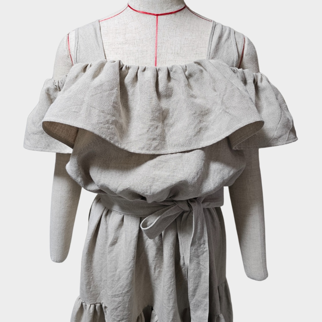 【型紙】ティアードワンピース