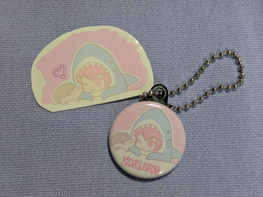 缶バッジキーホルダー