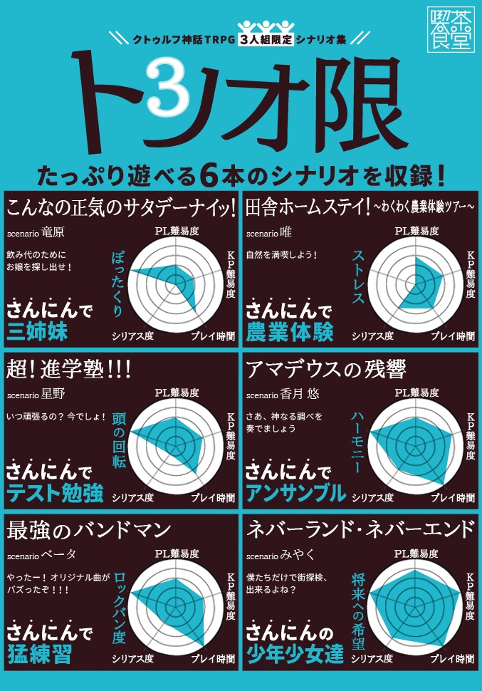 トリオ限 -クトゥルフ神話TRPG 三人組限定 シナリオ集-