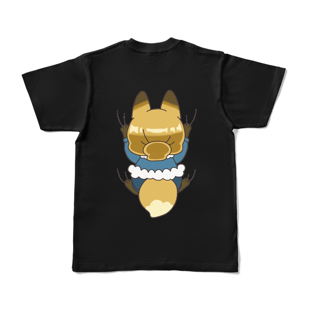 しがみつきライオケ（黒）Tシャツ
