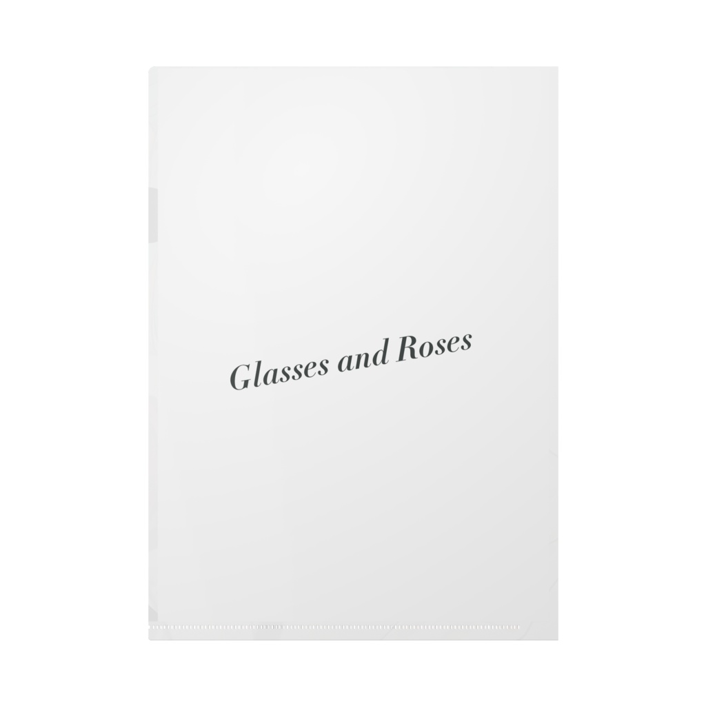 Glasses and Roses - クリアファイル