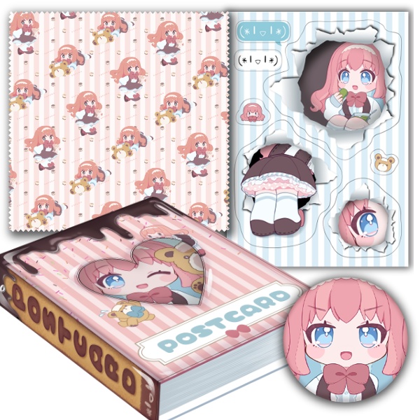【限定販売】誕生日福袋セット大【蓄光缶バッジ/マルチクロス(眼鏡吹き)/クリアシール/ハガキ収納アルバム】