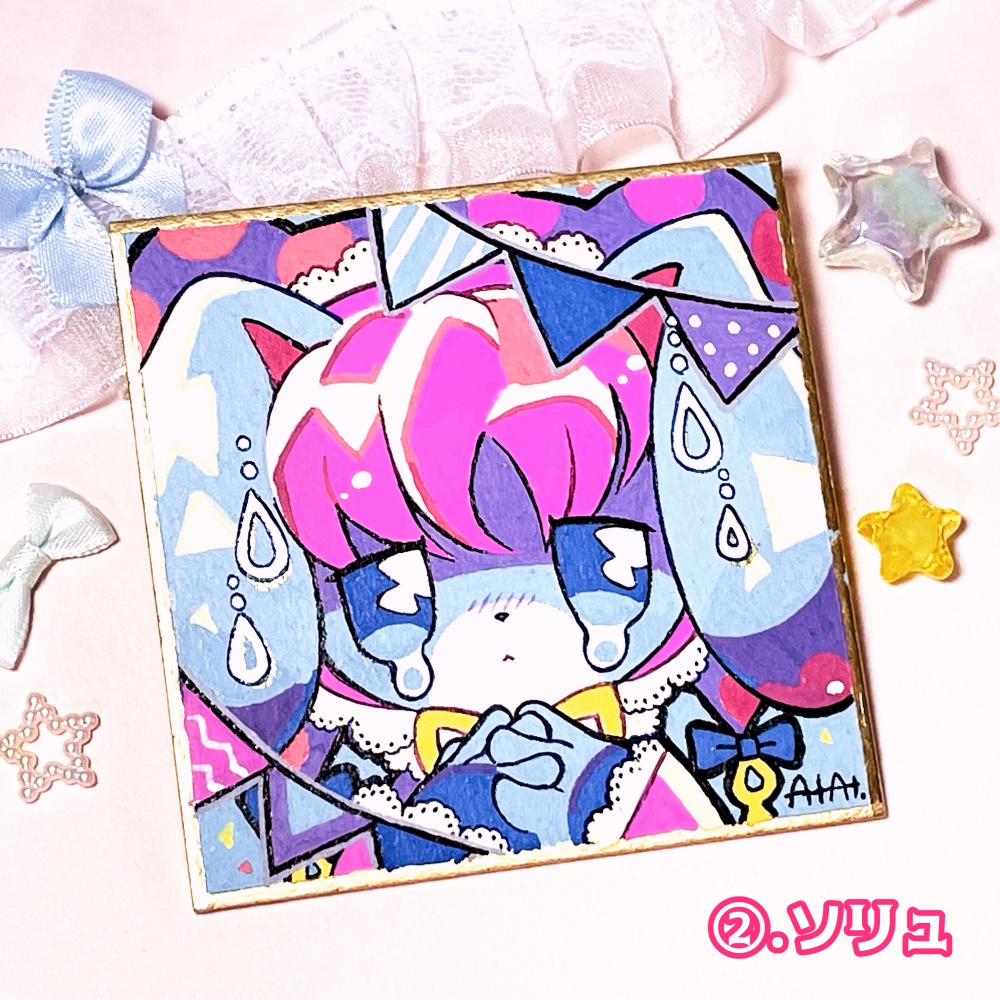 【原画】サーカス団員豆色紙🎪