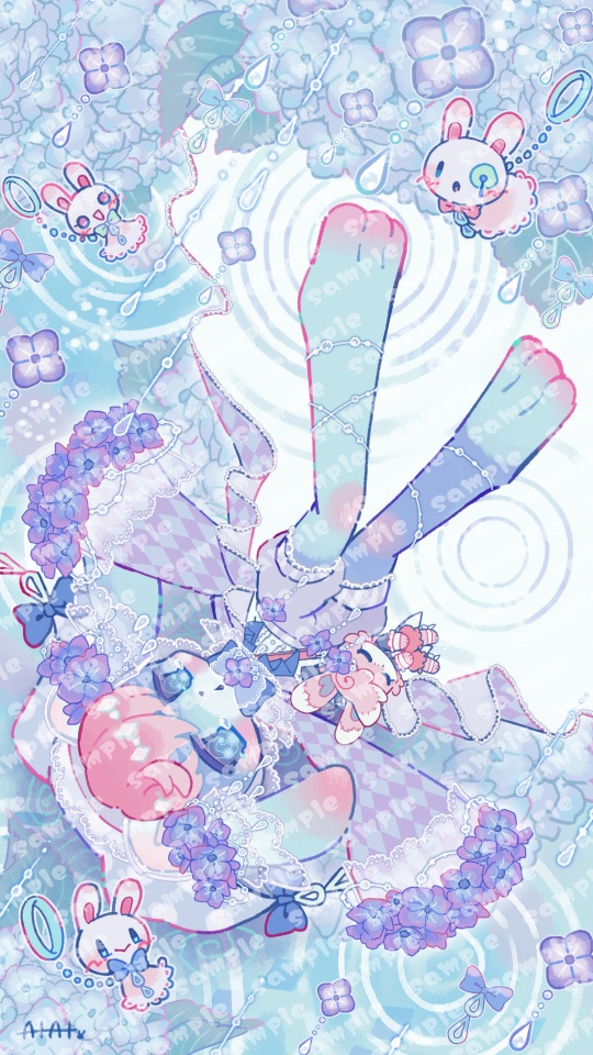【6月限定/壁紙セット】あじさい色の悪夢-ユメ-のあと