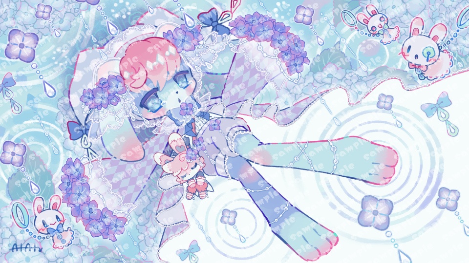 【6月限定/壁紙セット】あじさい色の悪夢-ユメ-のあと