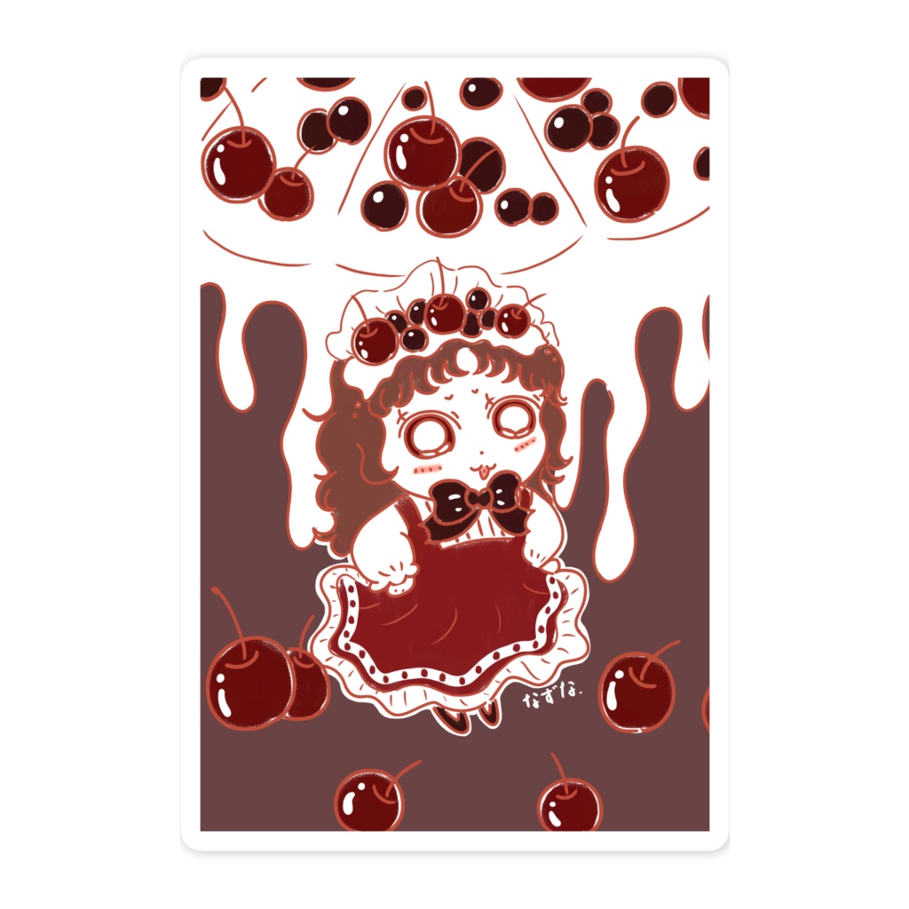 ステッカー(ダークチェリー)