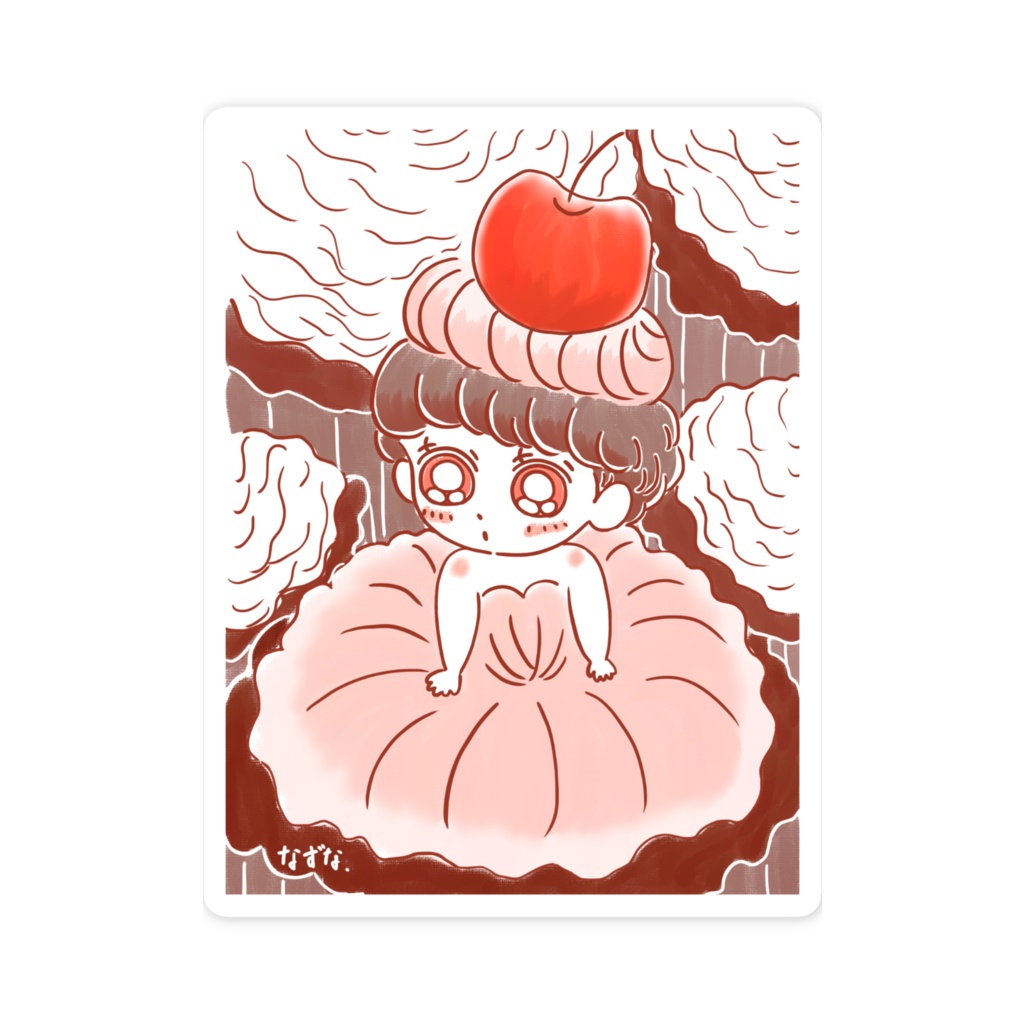 ステッカー(カップケーキ)