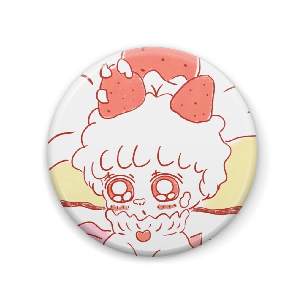 缶バッジ(ショートケーキ)