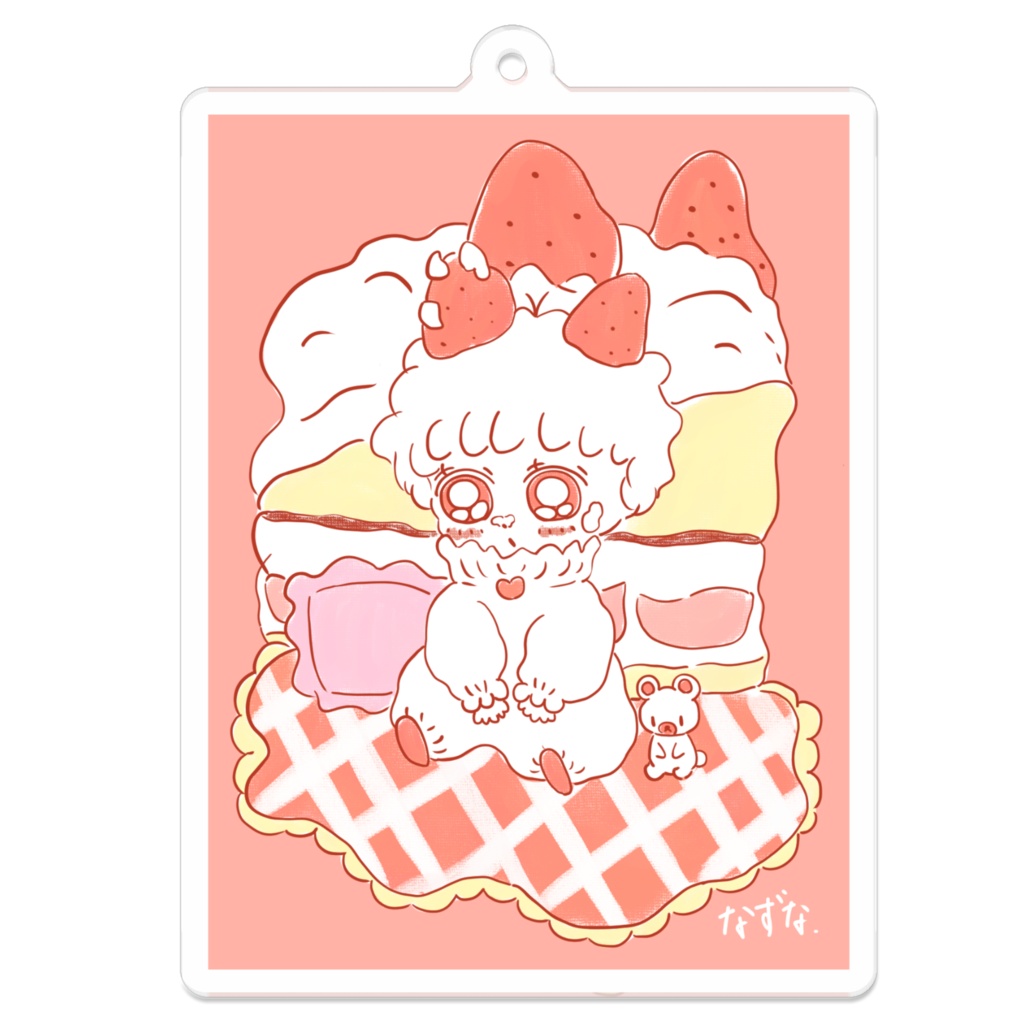 アクリルキーホルダー(ショートケーキ)