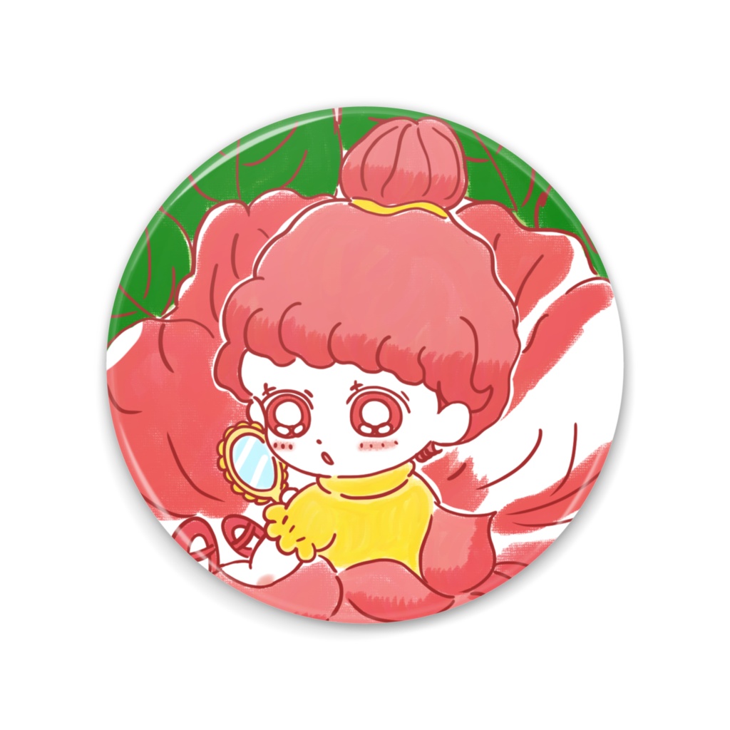 缶ミラー(椿)