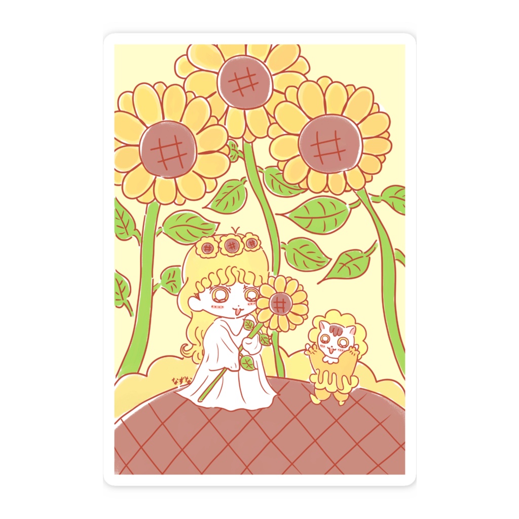 スマホステッカー(ひまわり)