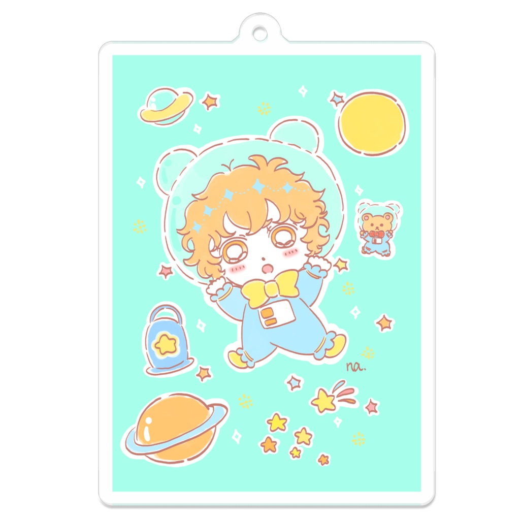 アクリルキーホルダー(acrylic keychain)キラキラ宇宙