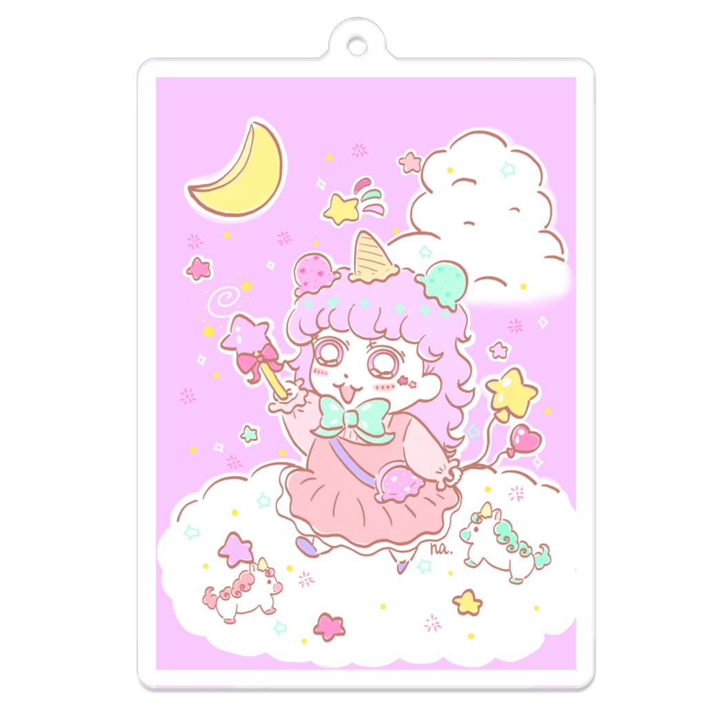 アクリルキーホルダー(acrylic keychain) ゆめかわユニコーンちゃん🦄