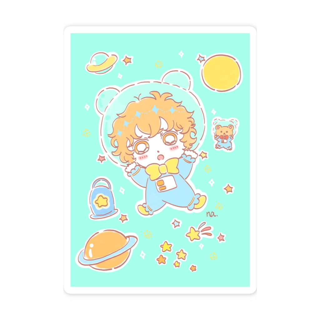スマホステッカー(smartphone sticker)キラキラ宇宙