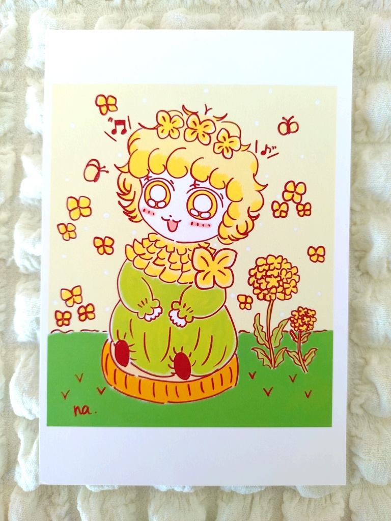 春の花の女の子たちポストカードセット🌷(7枚入り)