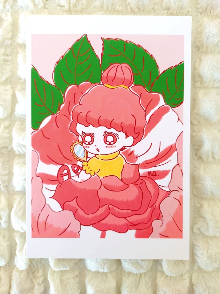 春の花の女の子たちポストカードセット🌷(7枚入り)