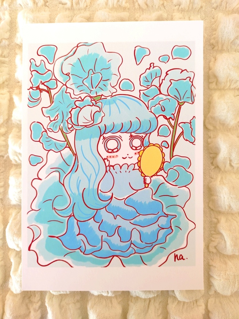 春の花の女の子たちポストカードセット🌷(7枚入り)