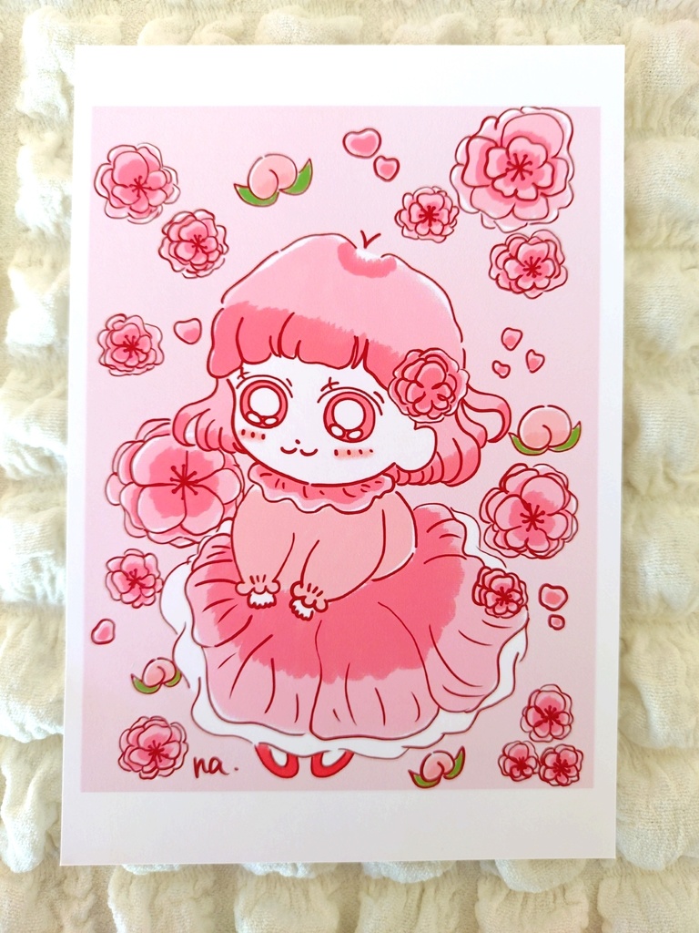 春の花の女の子たちポストカードセット🌷(7枚入り)