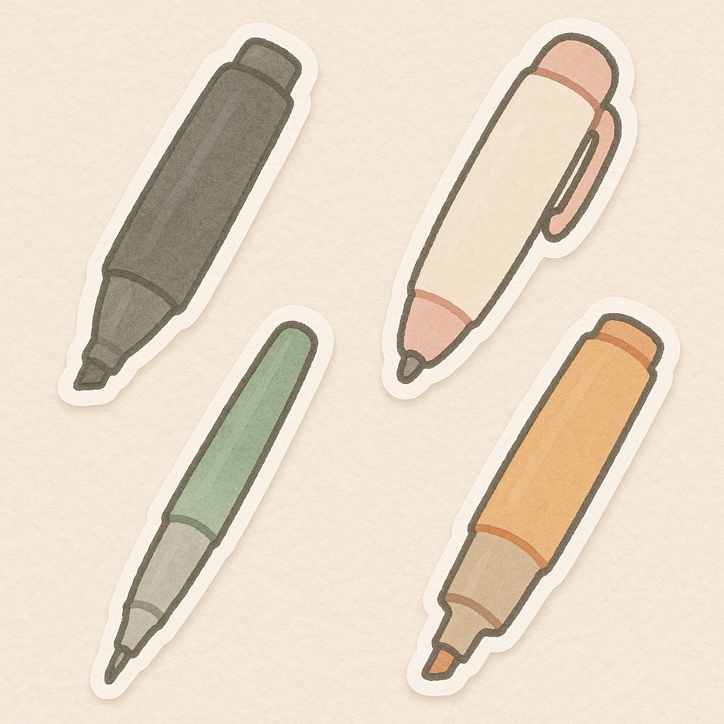 「ぬくもり文房具シリーズ vol.1 – ゆるふわペンたち」