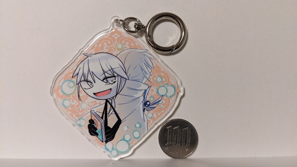 二人の少年 アクキー60×60mm