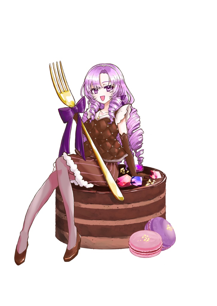サロメ嬢のチョコレートケーキアクリルスタンド