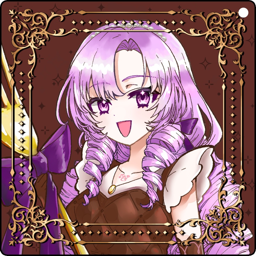 サロメ嬢のミルクチョコレートアクリルキーホルダー