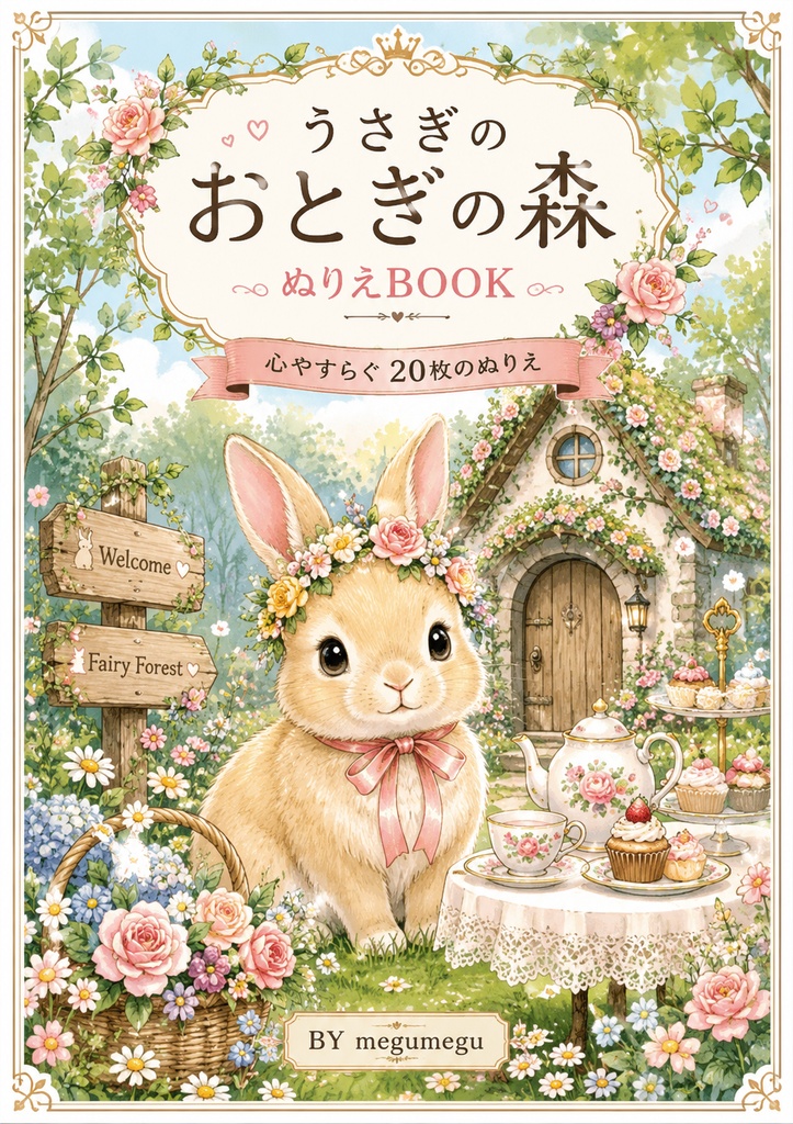 うさぎのおとぎの森 ～ぬりえBOOK