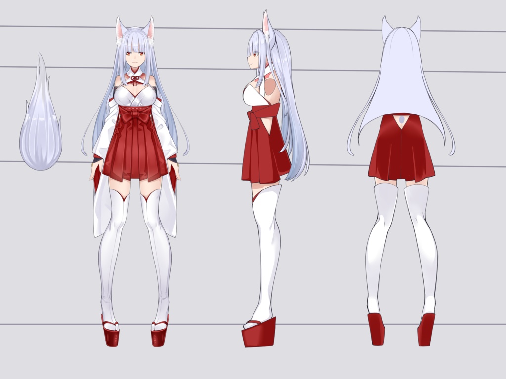【VTS対応】きつねちゃん【Live2D】