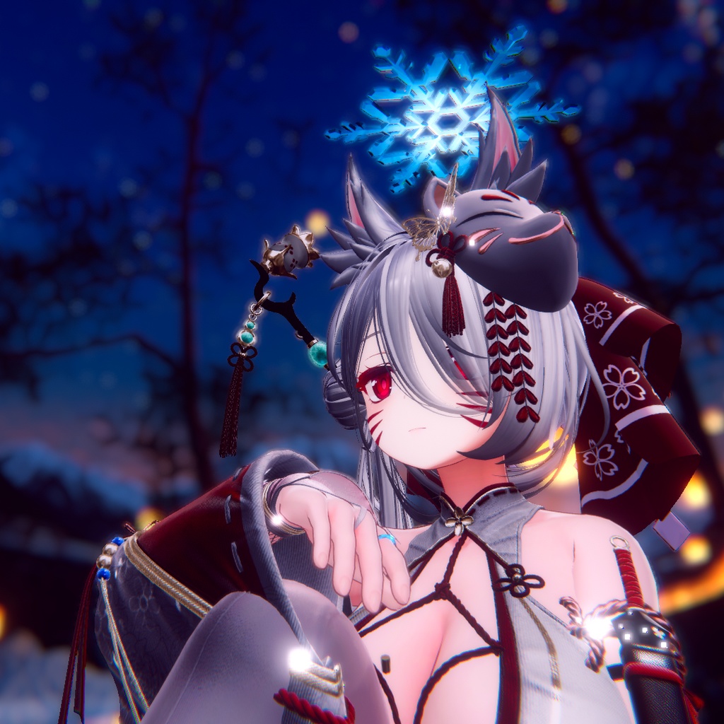 【ギミック付き】SnowFlake 指輪&ヘイローセット