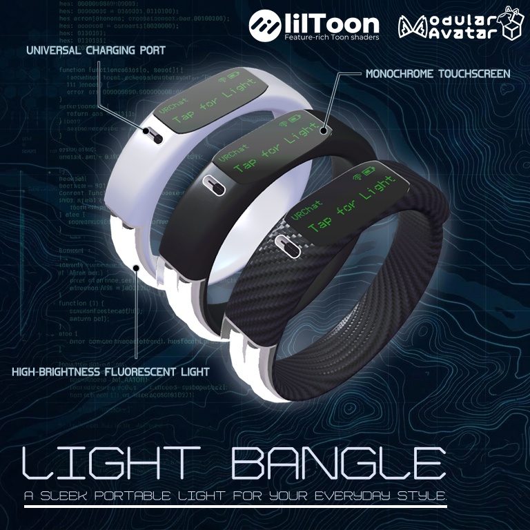 【VRC向けアクセサリ】Light Bangle