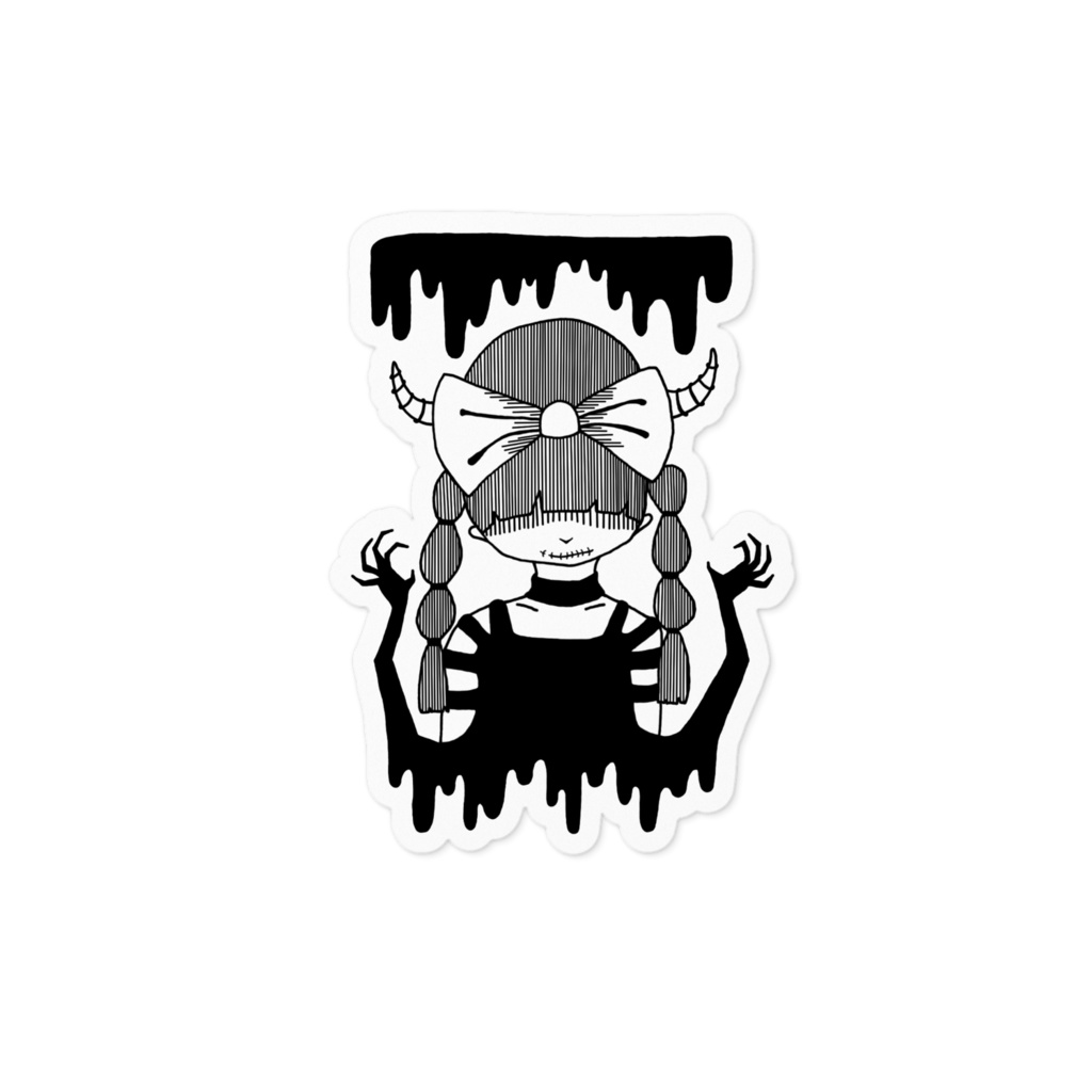 鬱くしいステッカー