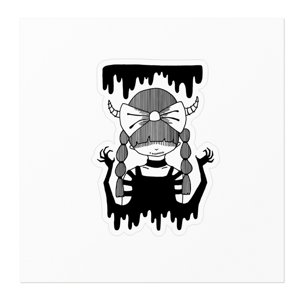 鬱くしいステッカー