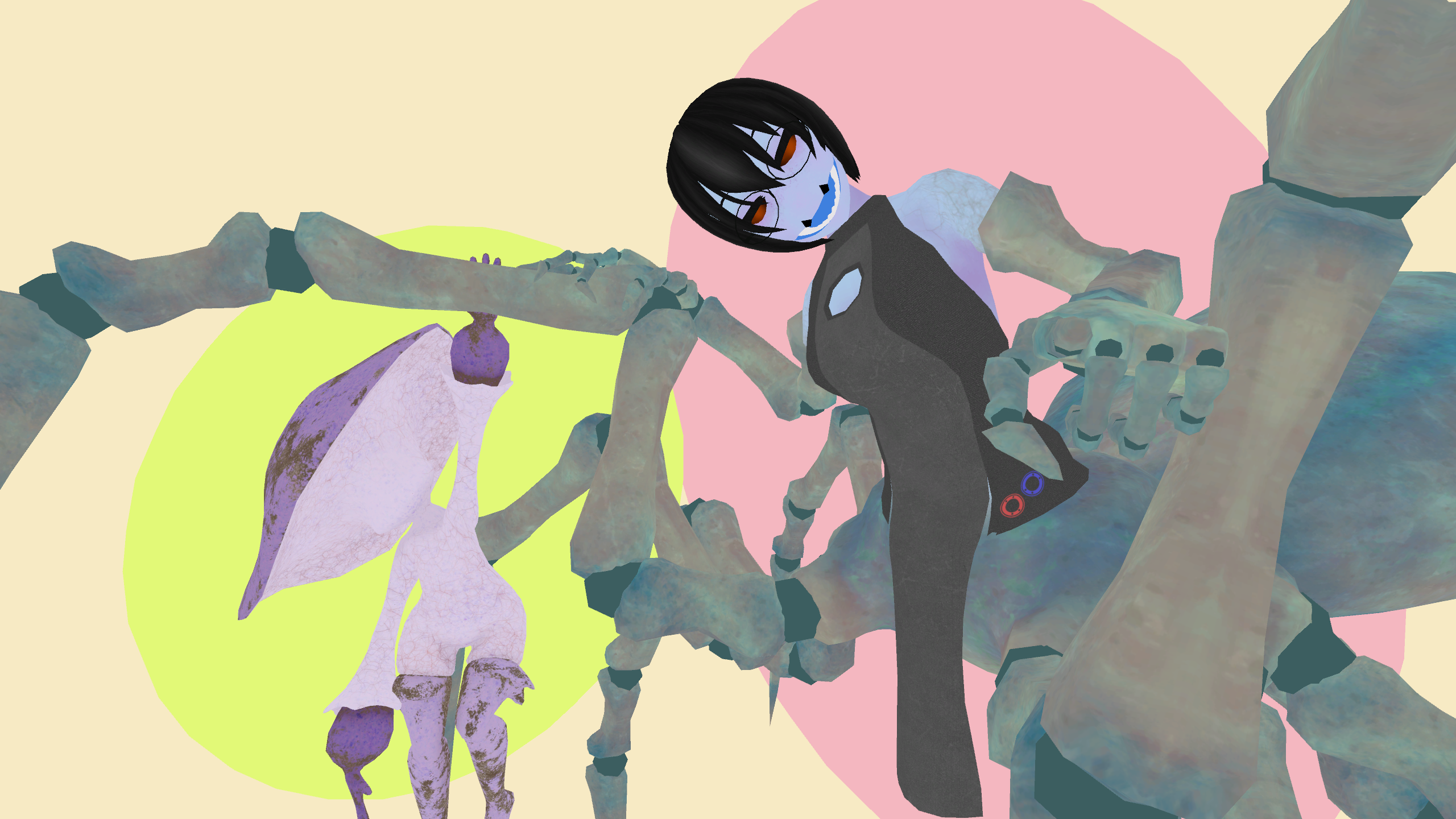 3Dモデル「二条式アラクネ＆舞弧ニド」【VRChat向け】