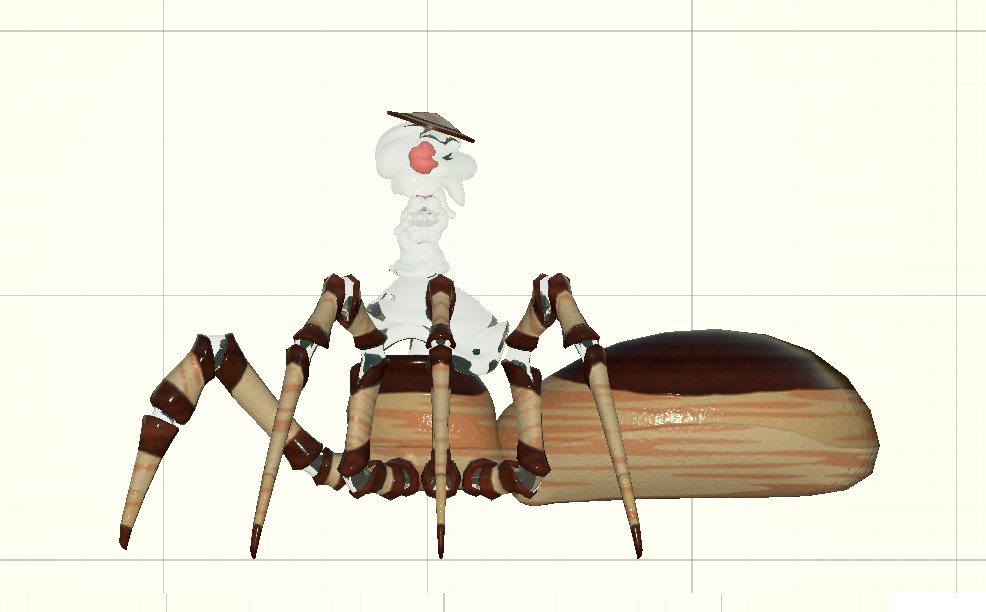 「アラウェッタ」アラクネ型ツボ入りスライム娘 / オリジナル3Dモデル