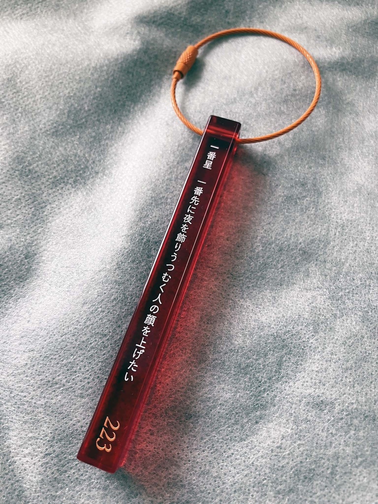 イメージ短歌アクリルルームキーホルダーセット【DRAMATIC STARS】