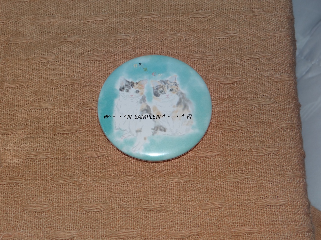 ～5周年記念～缶ミラー（三毛）56mmサイズ