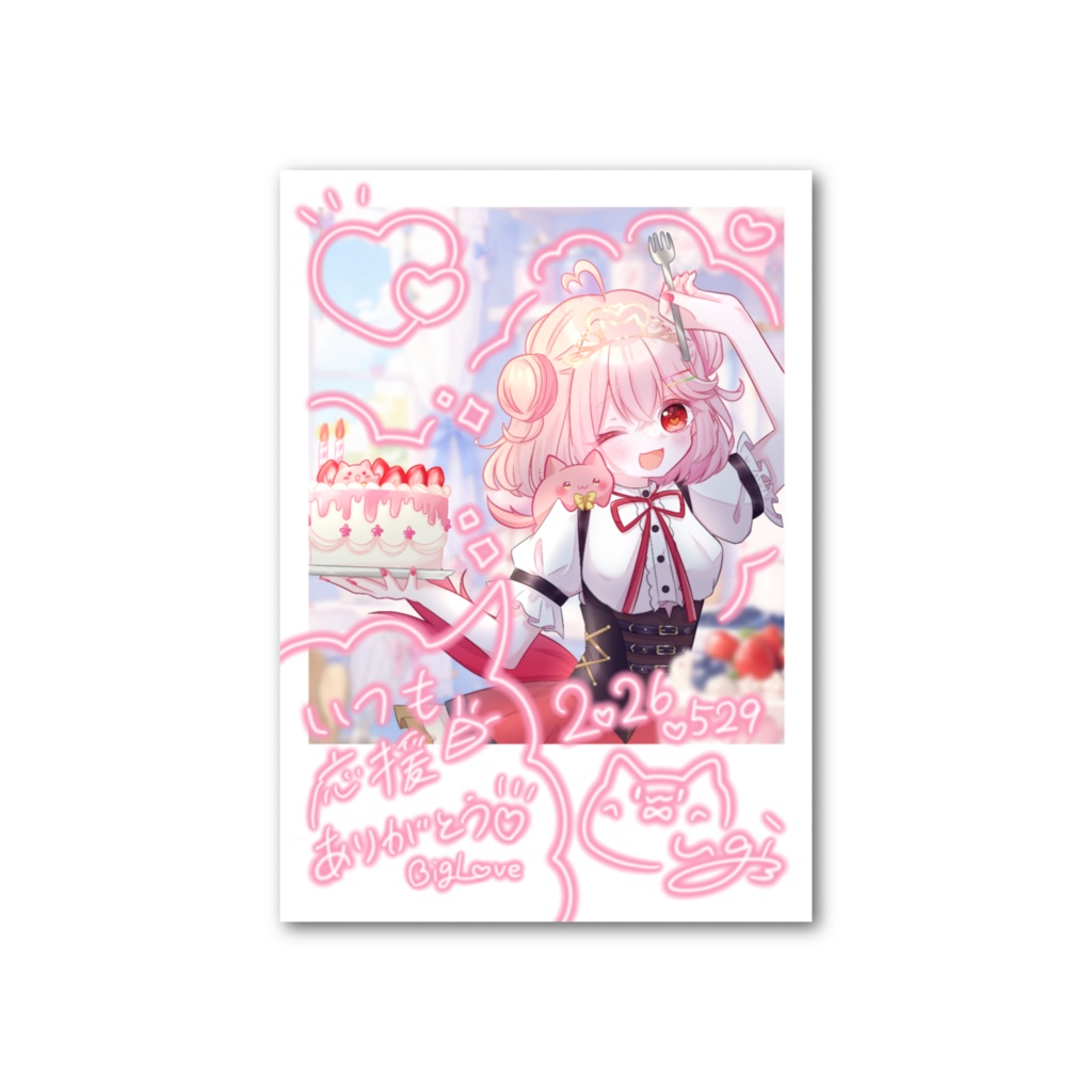 こむぎっこ爆誕2026チェキ風カード