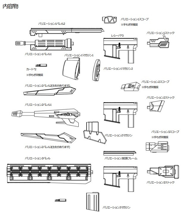 アサルトライフル1SFバリエーション