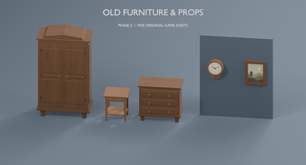 Old Furniture & Props – 15 Asset Pack Vol.1