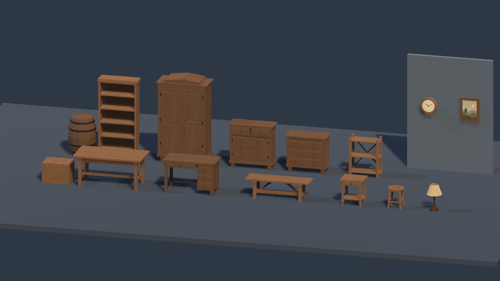 Old Furniture & Props – 15 Asset Pack Vol.1