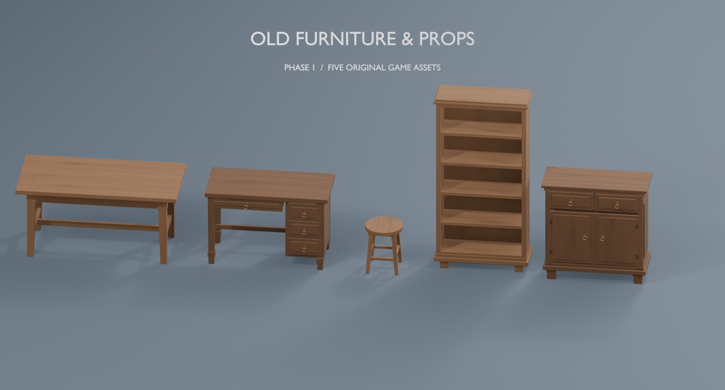 Old Furniture & Props – 15 Asset Pack Vol.1