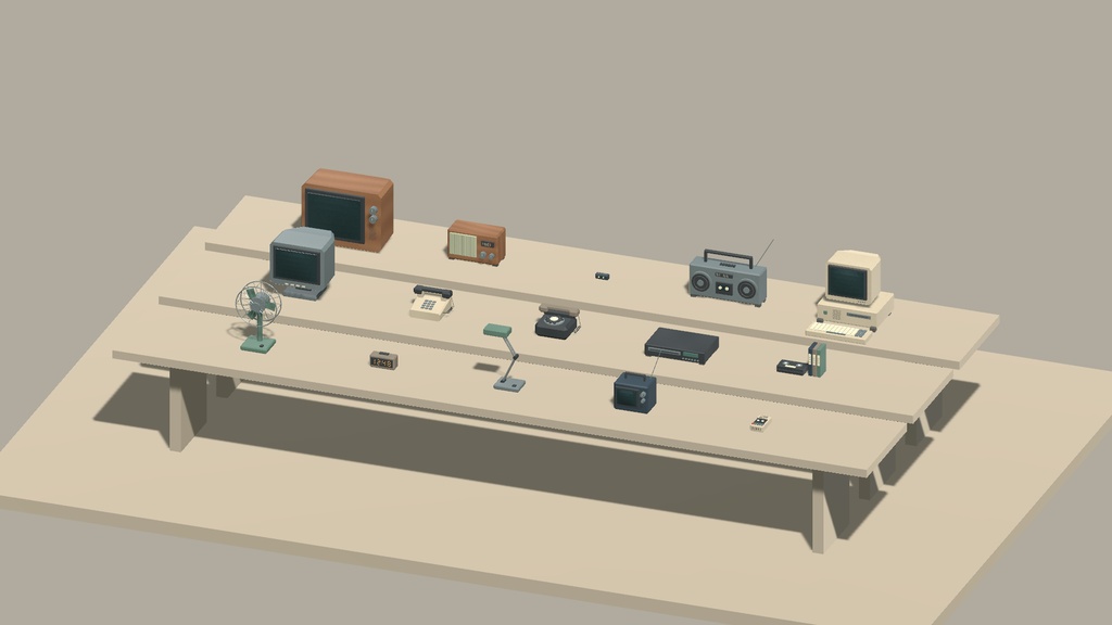 Retro Electronics Props Pack Vol.1